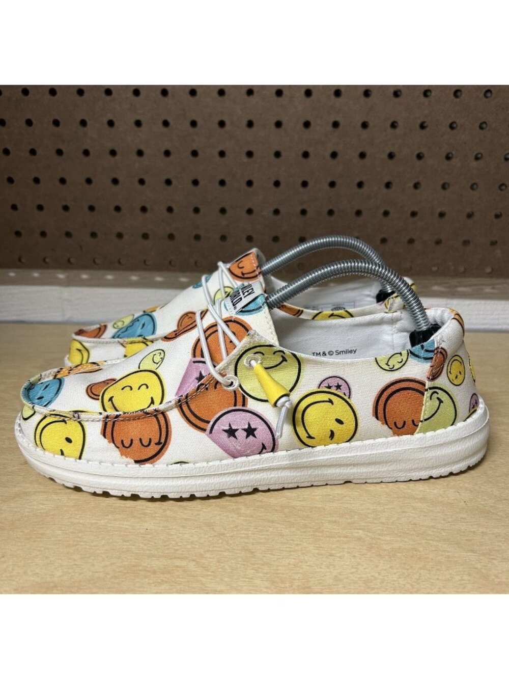 Hey Dude Wendy Smiley Slip On Shoes Womens Size 11 Casual
